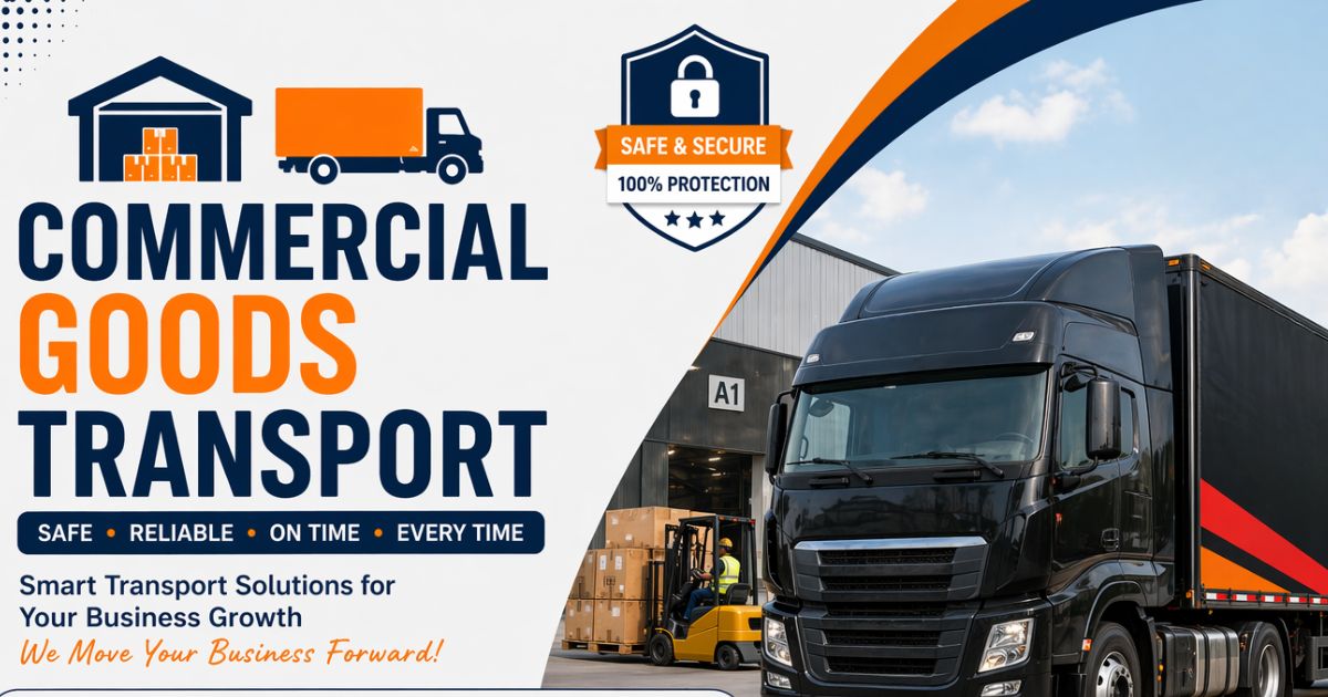 Commercial freight truck for goods transport from Mumbai to Bangalore